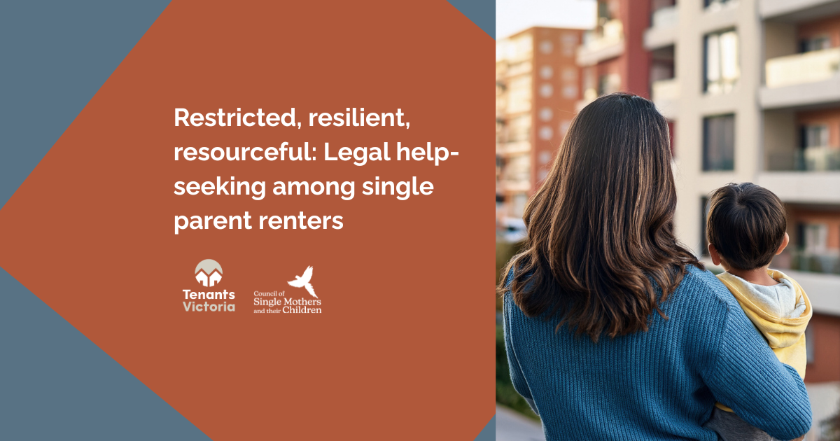 New research on single-parent renters - Tenants Victoria